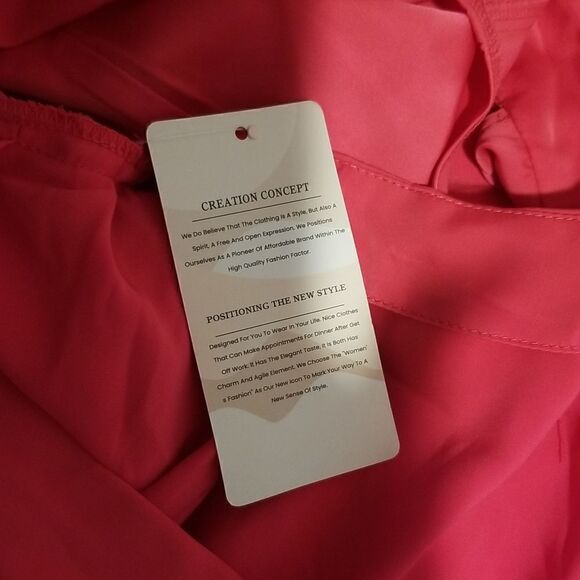 Fashon hot pink dress medium with tags - Picture 15 of 16